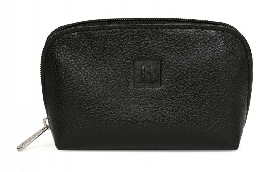 Hexagona Confort Portemonnee Rits-Munt, Kleur: Zwart