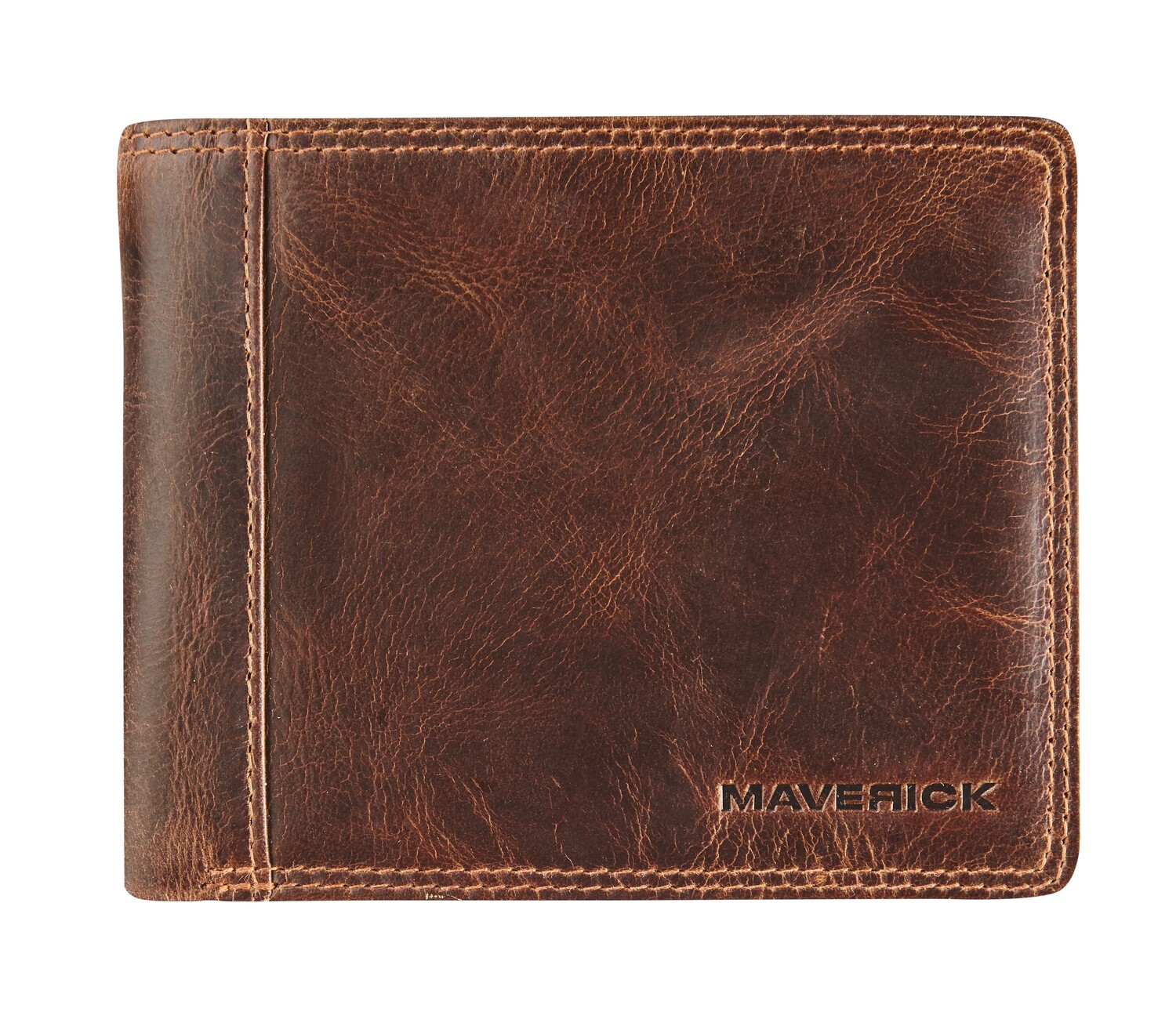 Maverick  THE ORIGINAL Heren Portefeuille Leder met Muntvak Uittrekbaar