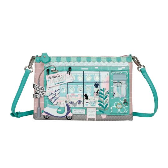 Vendula BUBBLE CATS LAUNDROMAT Kate Bag