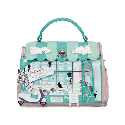 Vendula BUBBLE CATS LAUNDROMAT Mini Grace Bag