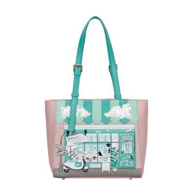 Vendula BUBBLE CATS LAUNDROMAT  Shopper Bag