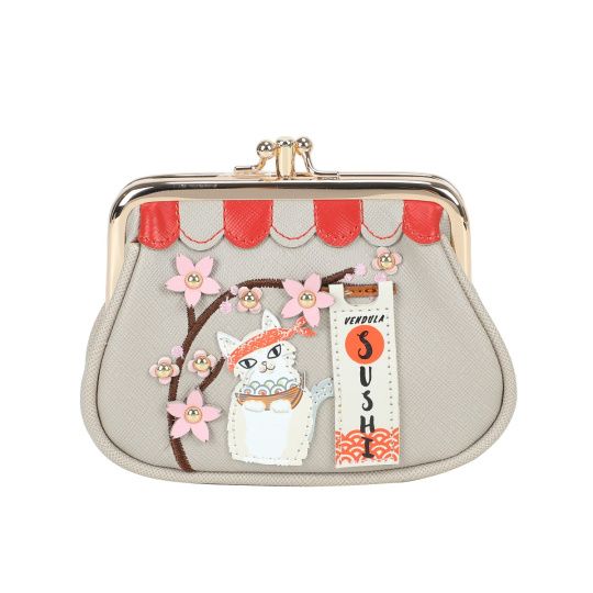 Vendula SUSHI-GREY edition  Clipper Coin Purse