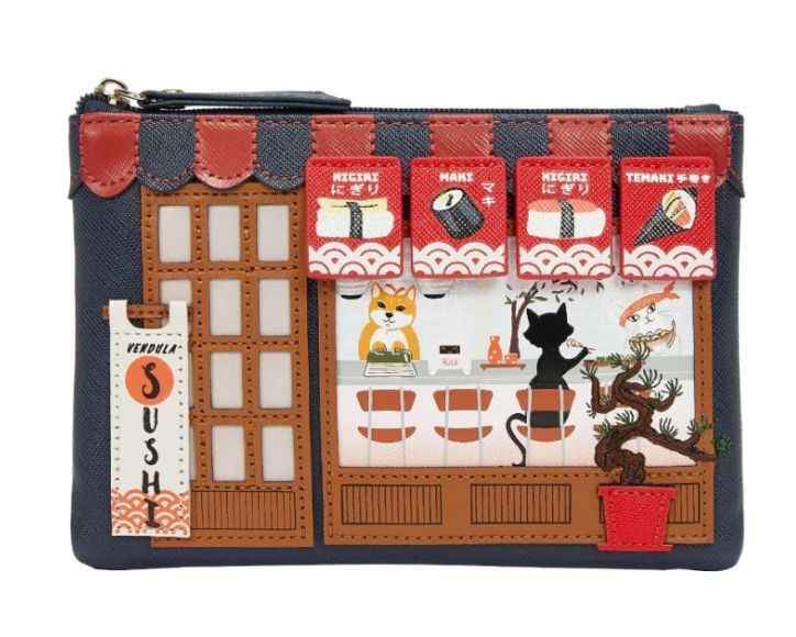 Vendula SUSHI-Blue edition Zipper Coin Purse