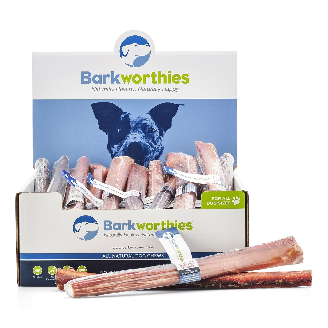 BARKWORTHIES Bully Stick Jumbo 12 inch
