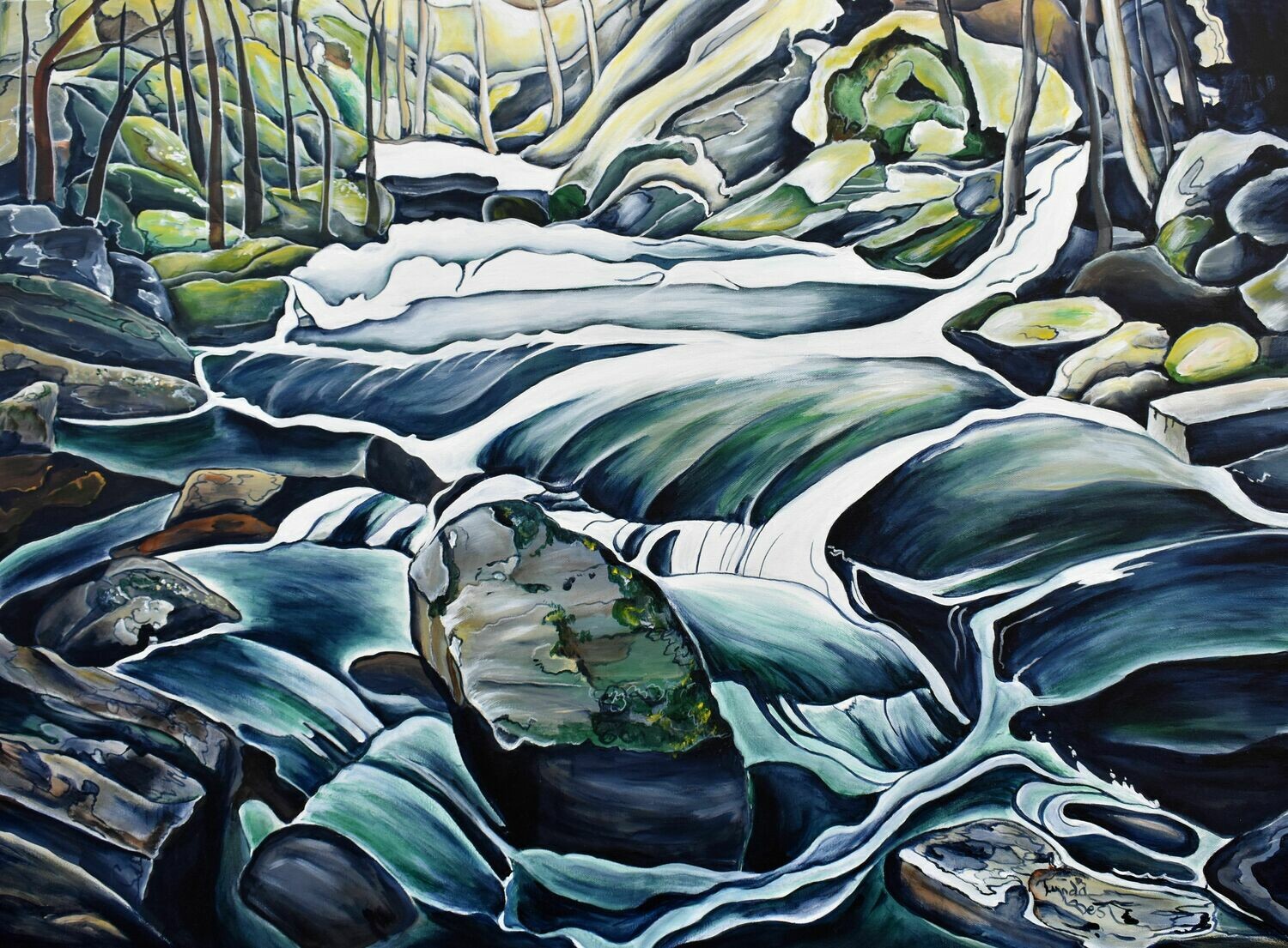 &quot;Savage Gulf State Park&quot;, acrylic