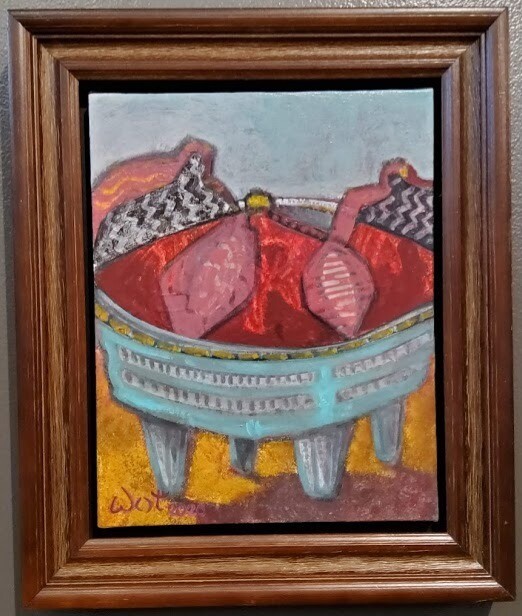 &quot;Rosy-Cheeked&quot;, acrylic