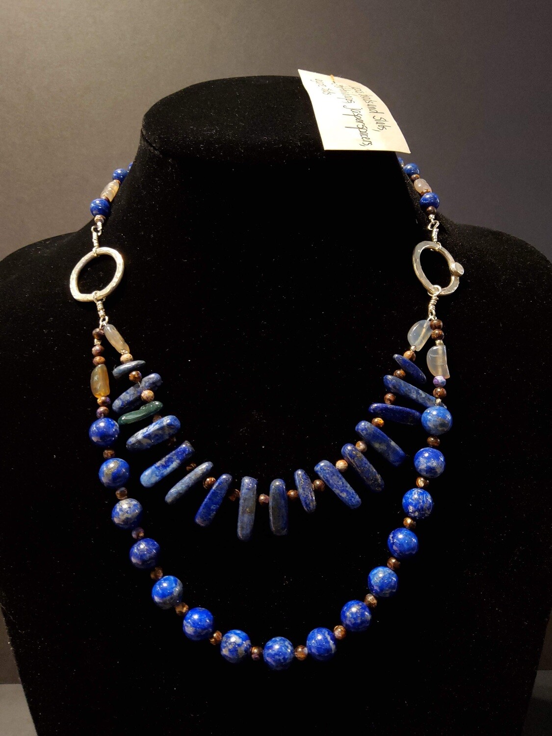 &quot;Lapis Lazuli Double Strand Necklace&quot; Sandra Paynter Washburn