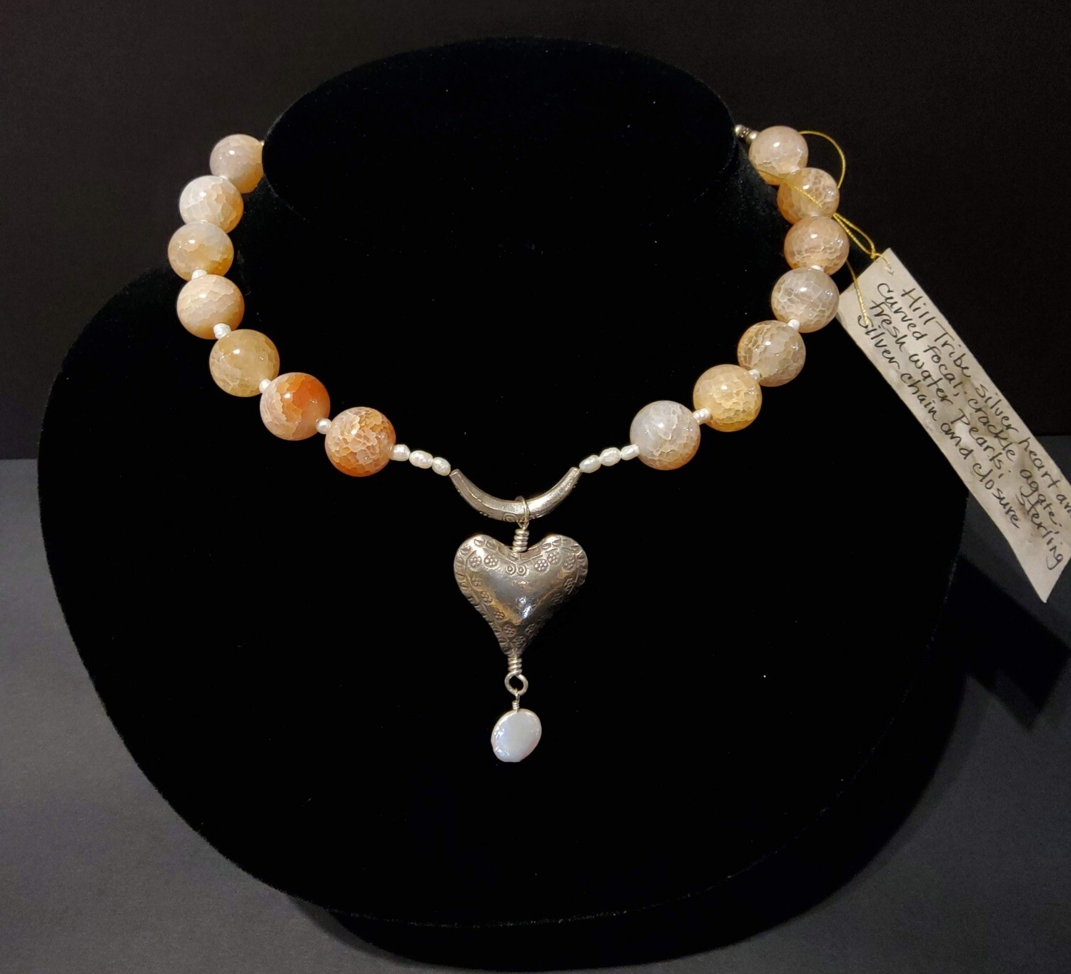 &quot;Hill Tribe Silver Heart Necklace&quot; Sandra Paynter Washburn