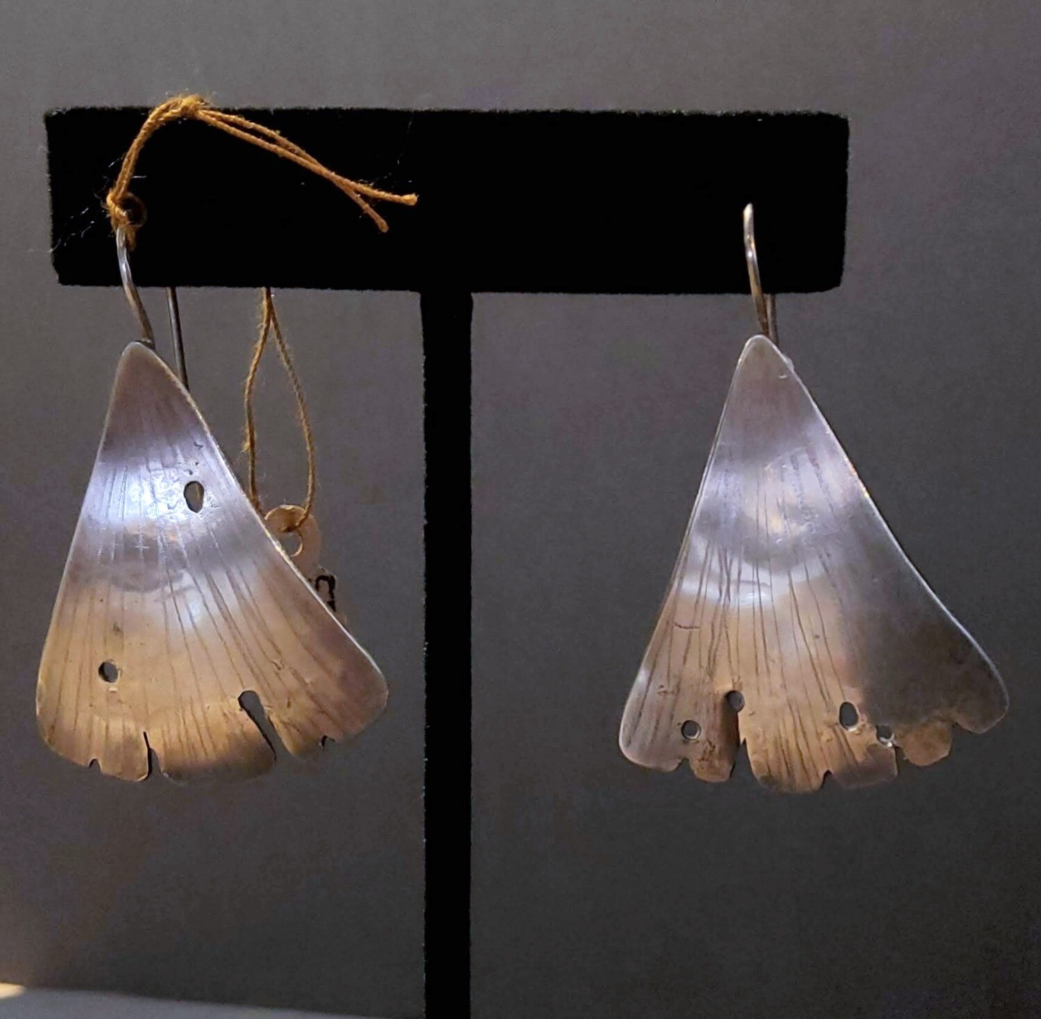 &quot;Silver Ginko Leaf Earrings&quot; Sandra Paynter Washburn
