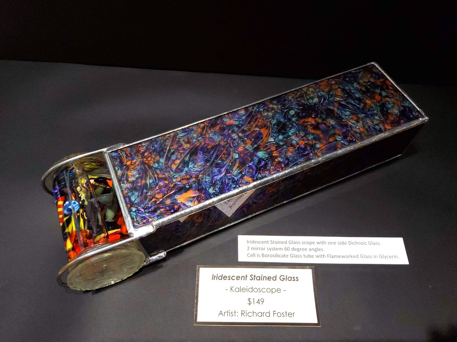 Van Gogh stained glass kaleidoscope by Richard Foster