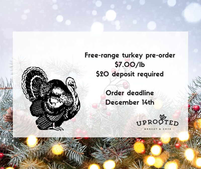 Free Range Turkey Christmas Deposit 2025