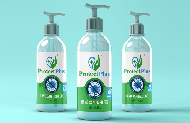 PROTECT PLUS  100 ML ALCOHOL HAND GEL ANTI-BACTERIAL SANITISER Kills 99% germs!