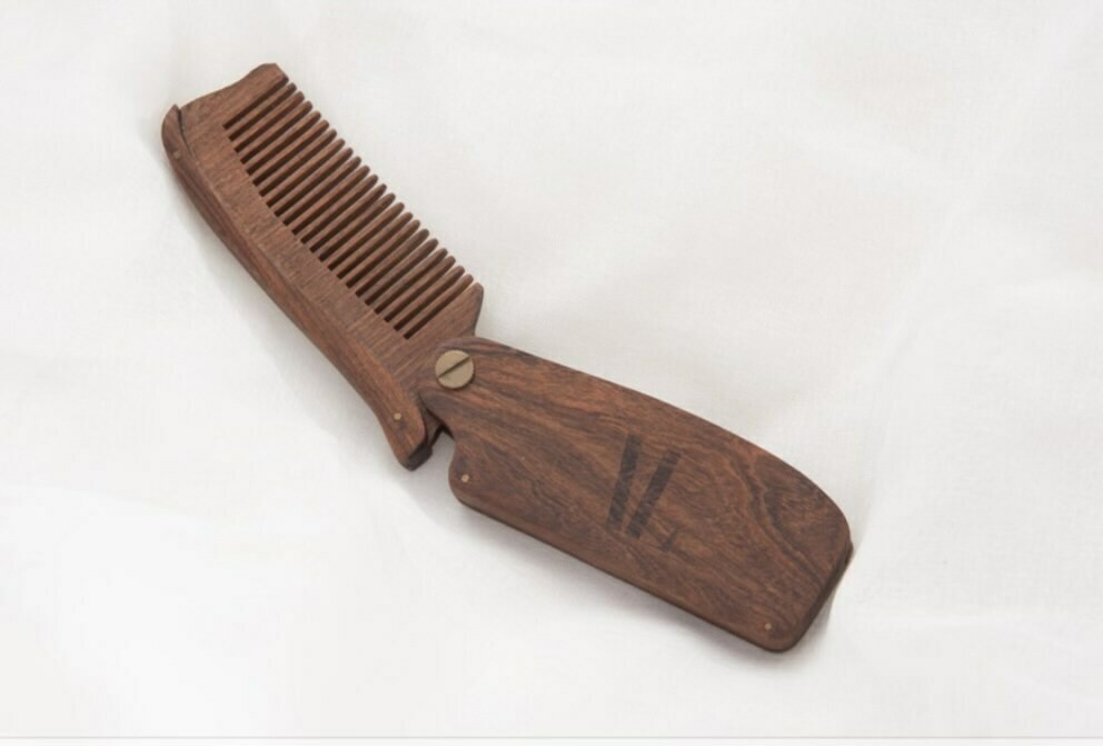 Volume Life Salon Studio Wooden Beard Comb