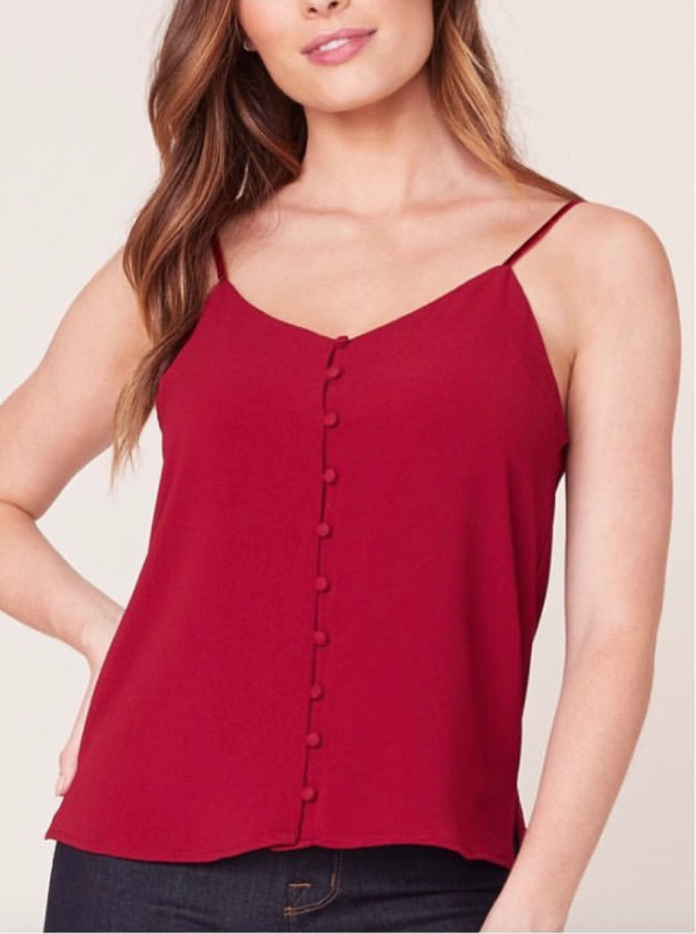 Rouge Button Cami