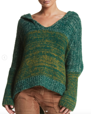 Green Hooded Sweater