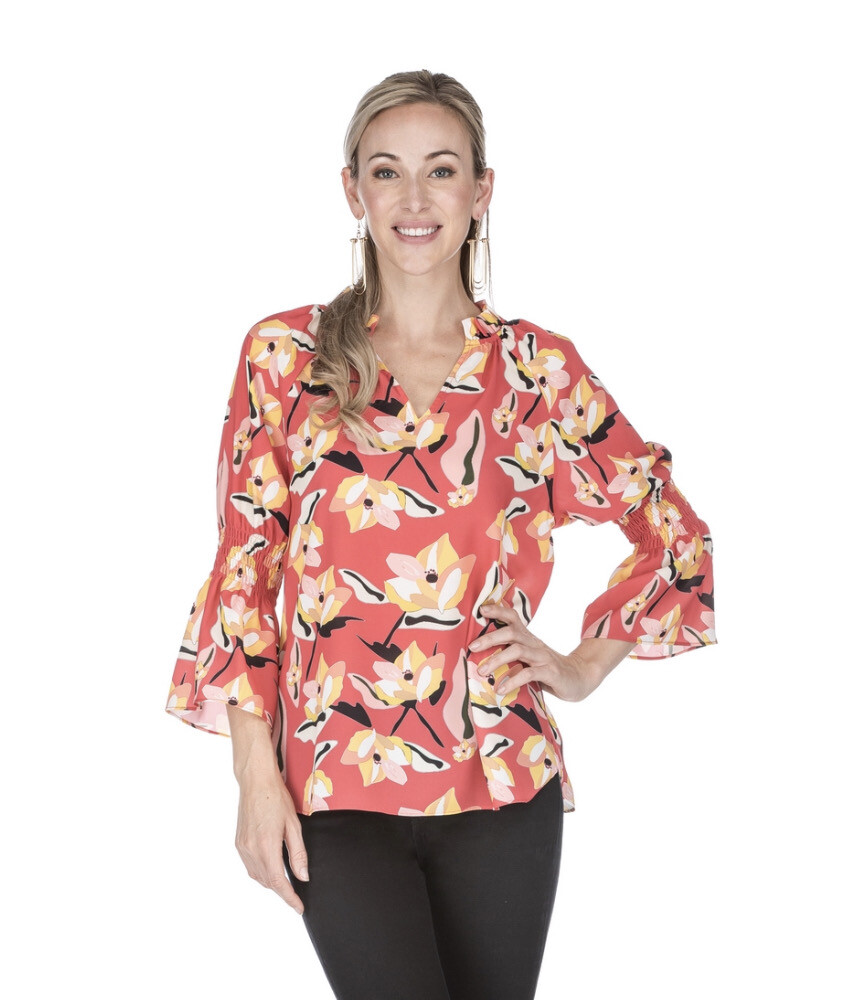 Coral Orchid Blouse