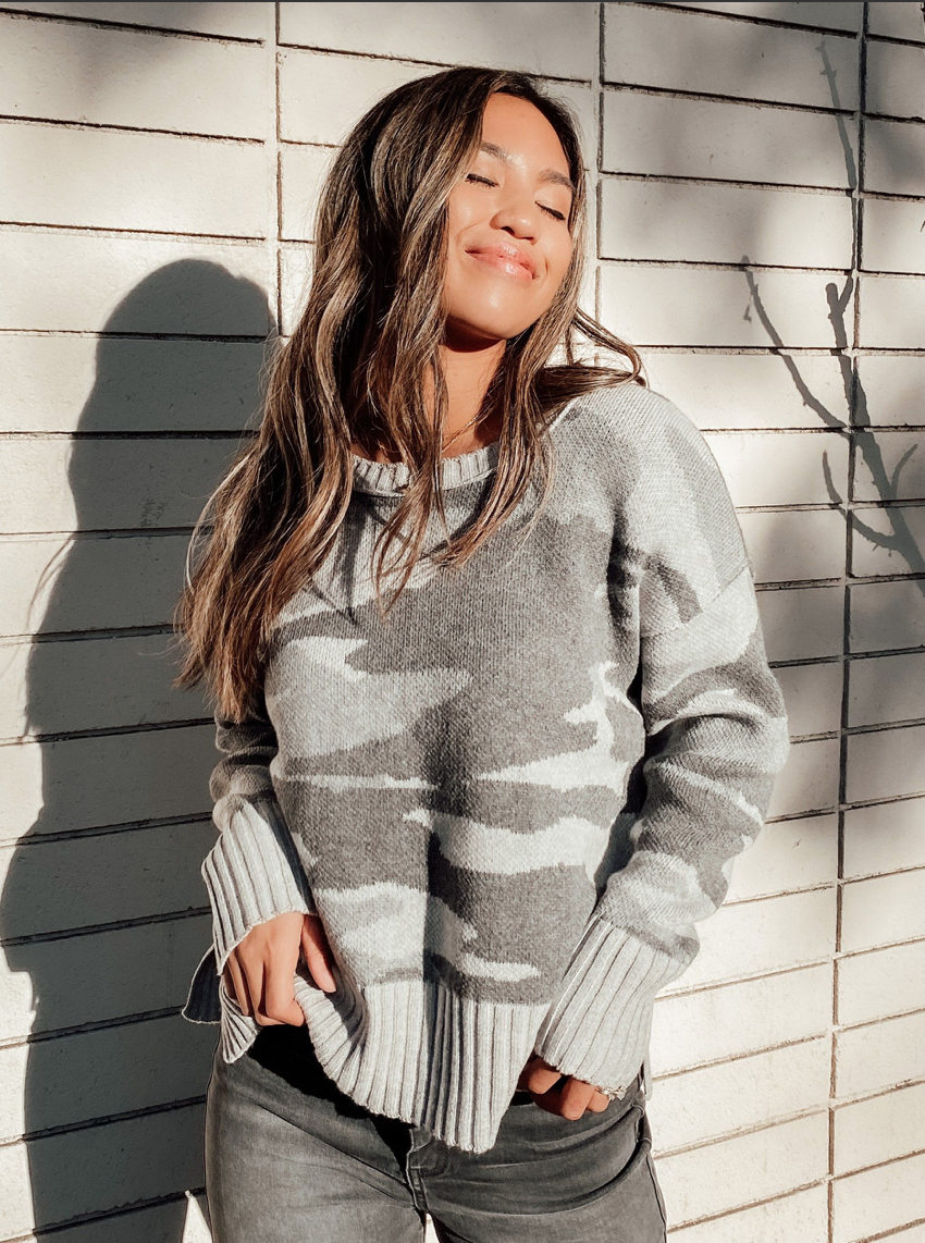 Grey Camo Phoenix Sweater