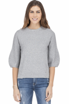 Grey Bishop Sleeve Sweater