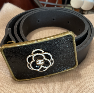Chanel Flower Leather Belt