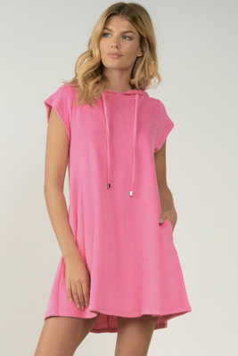 Pink French-Terry Dress