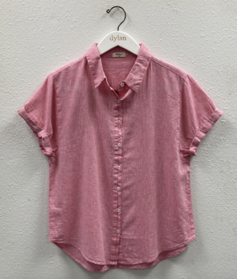 Pink Mason Button-Up
