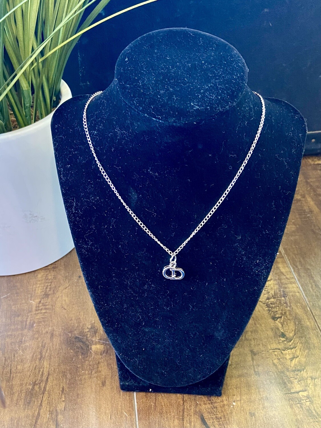 Petite Silver Dior Necklace