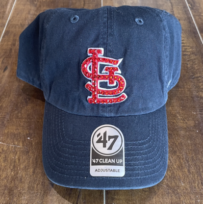 Navy '47 Hat W/ Red Crystal