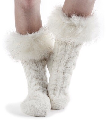 Fur Slipper Socks