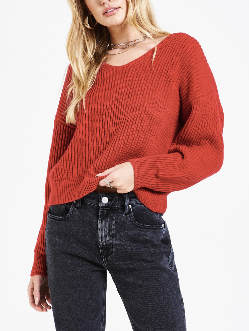 Twist-Back Sweater