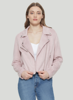 Petal Pink Moto Jacket