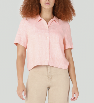 Peach Collared Shirt