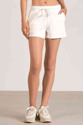 White Drawstring Short