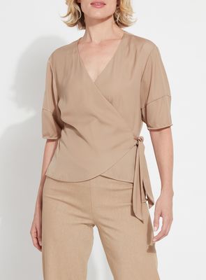 Tanned Juno Wrap Top