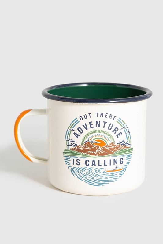 ADVENTURE 12 OZ STEEL ENAMEL MUG