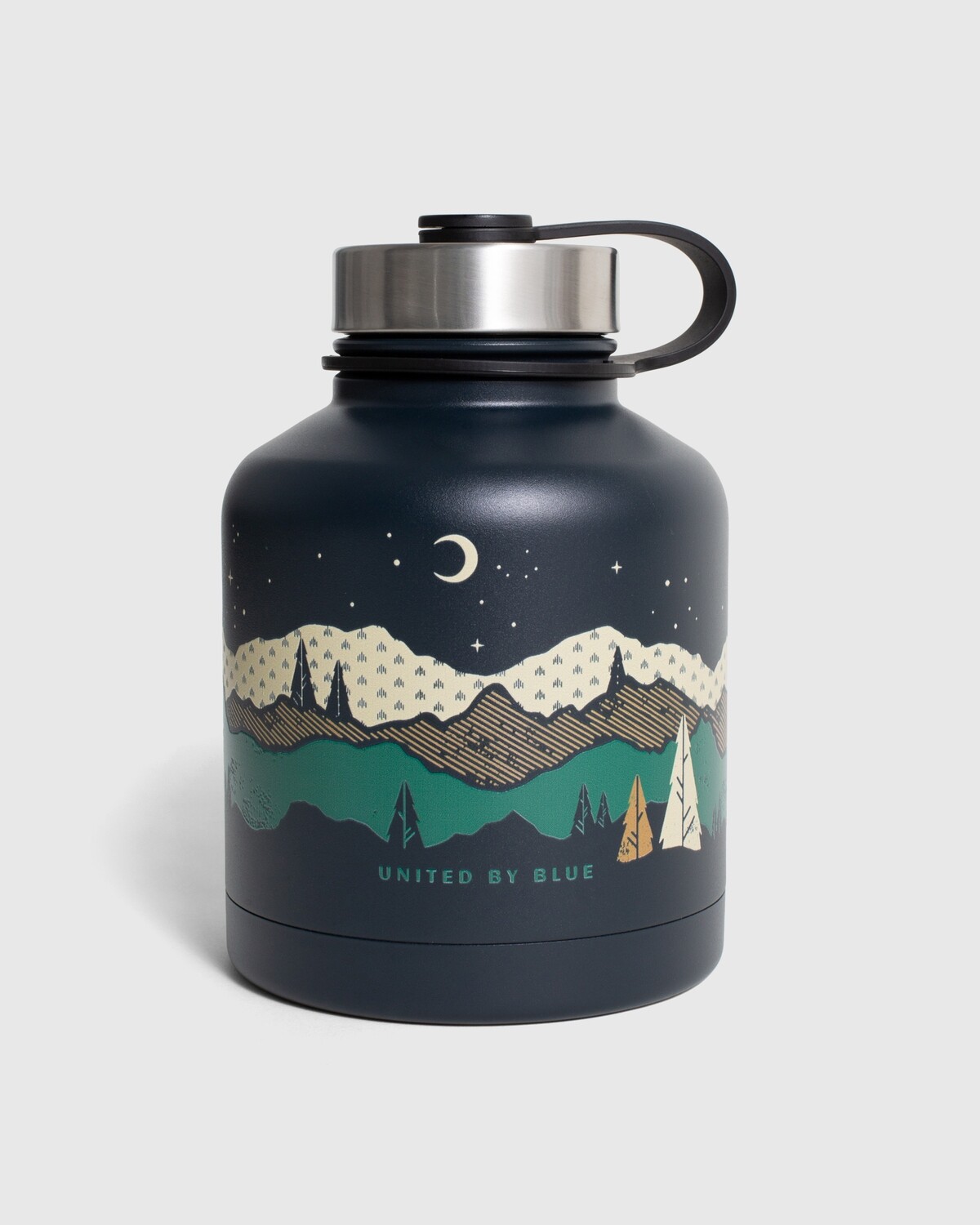 32oz Stainless Steel Growler, Color: Midnight