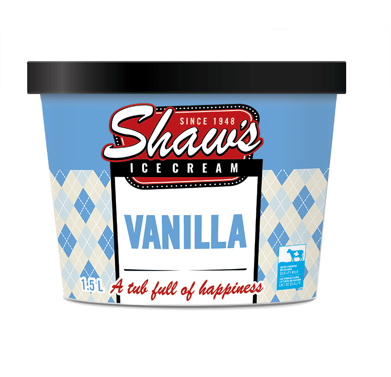 Shaw's Ice Cream -  Vanilla 1.5L