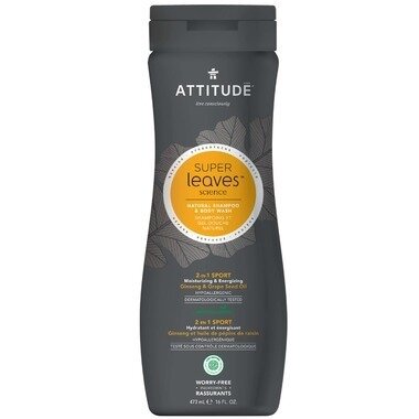 Attitude - Super leaves Natural Shampoo & Body Wash SPORT