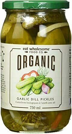 Organic Garlic Dill Pickles  (750ml)