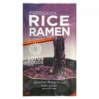 Lotus Foods - Forbidden Rice Ramen w/Miso Soup Mix