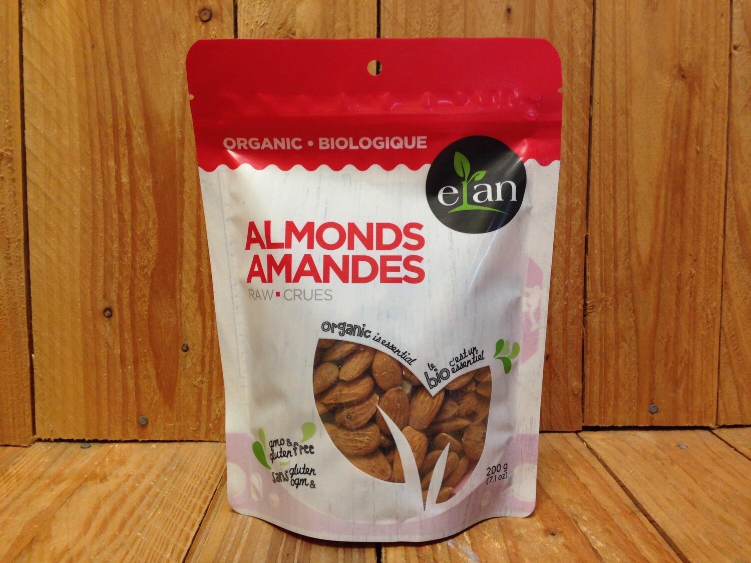 Elan - Organic Almonds Raw 200g