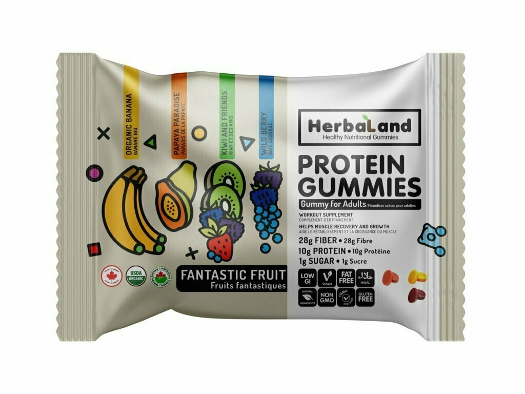 Herbaland - Vegan Protein Gummies - Fantastic Fruit