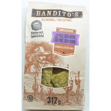 Bandito's - Kale, Chia & Quinoa Chips