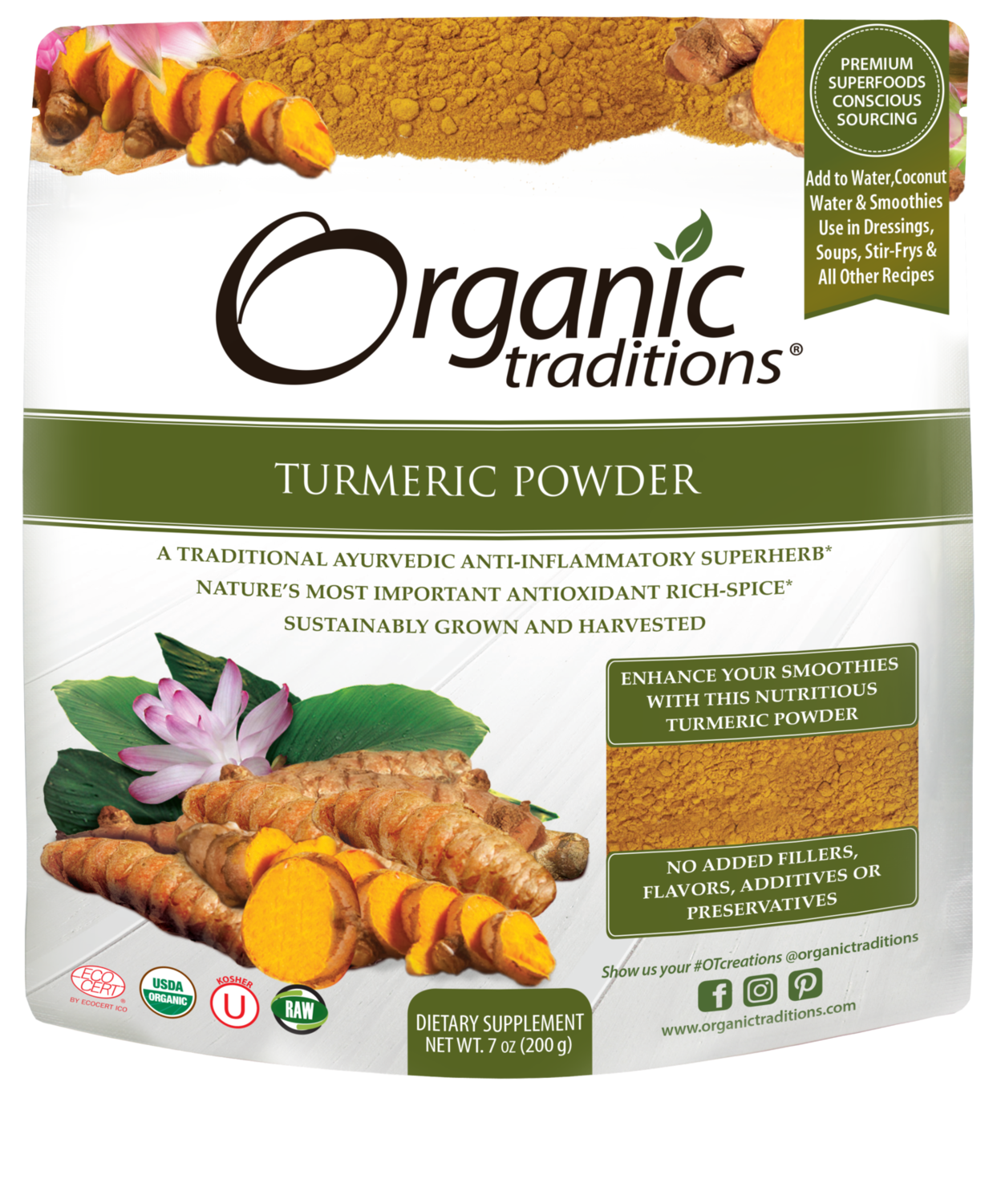 Organic Traditions - Turmeric Powder (200g)