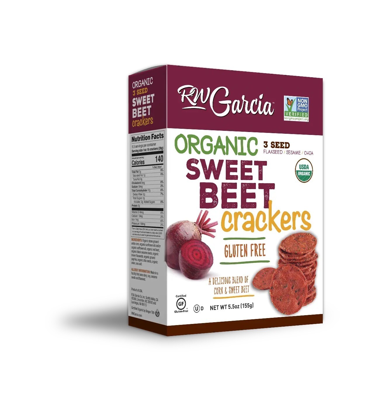 R.W. Garcia - Sweet Beet 3 Seed Crackers