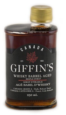 Giffin's Maple Products - Whiskey Barrel Aged Syrup 250ml