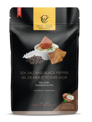 Cedar Valley - Sea Salt & Black Pepper Pita Chips