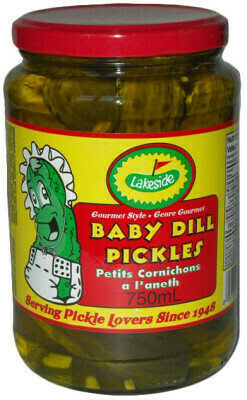 Lakeside Pickles - Baby Dill Pickles  (750ml)