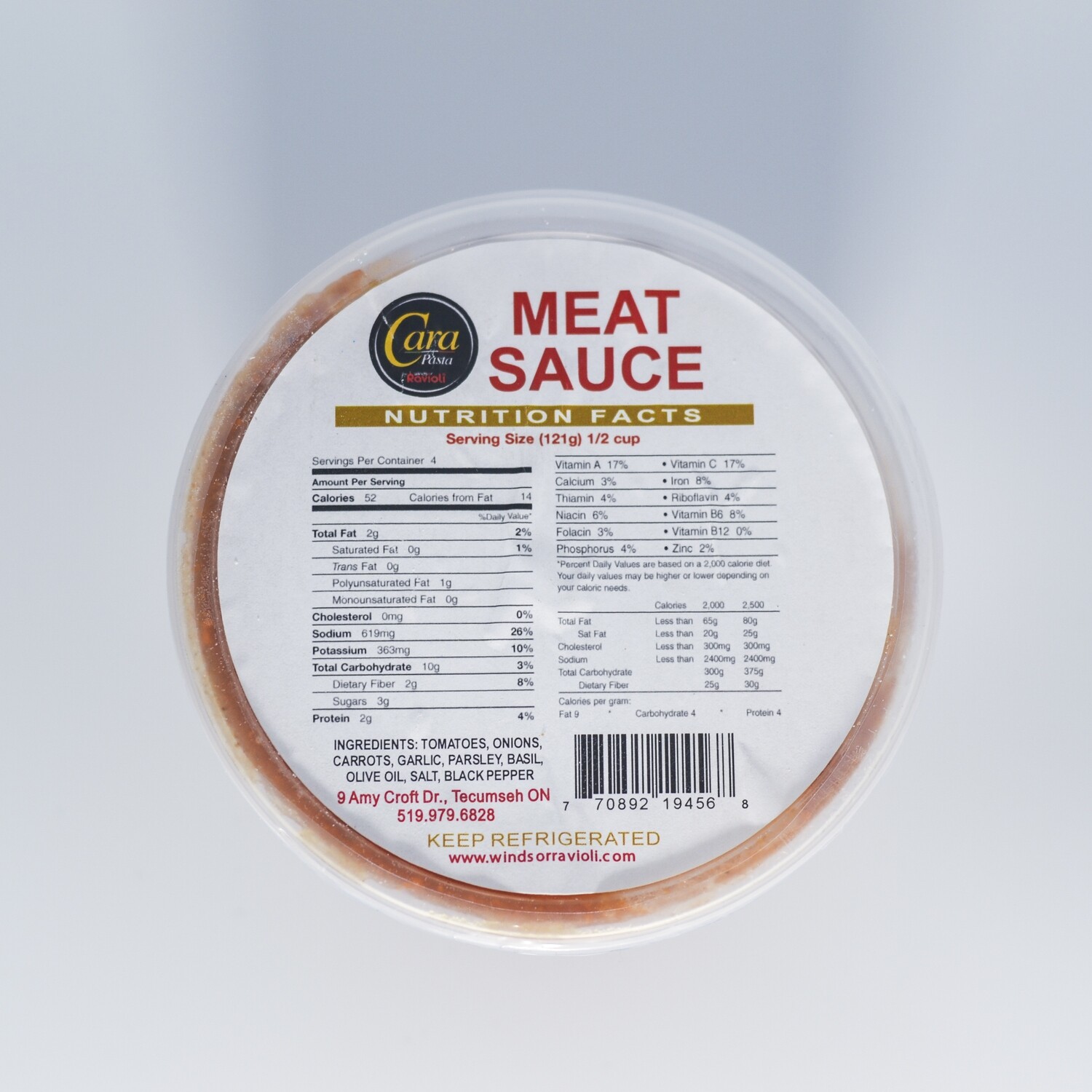 Cara Pasta - Meat Sauce 500ml