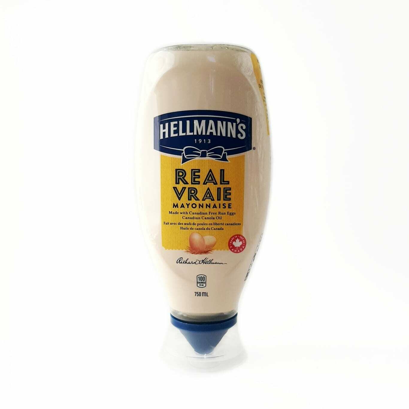 Hellmann's Real Mayonnaise  750ml (squeeze)