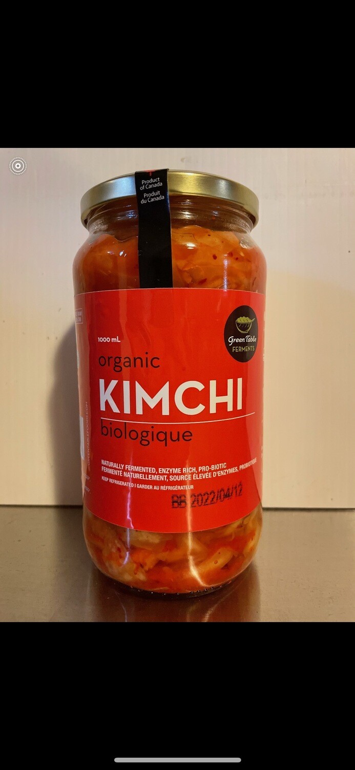 Green Table - Organic Kimchi  (1000l)